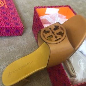 Brand new Tory Burch slides. Out of the return window for Tory